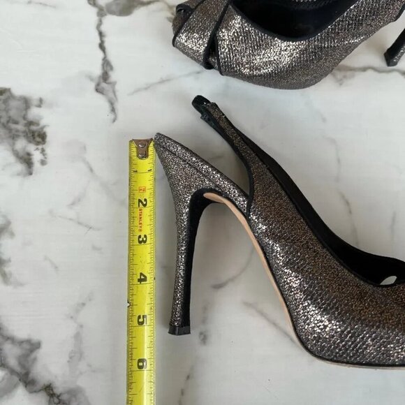 Jean Michel Cazabat Copper Sparkle Slingback Heels size 9.5 - Picture 11 of 11